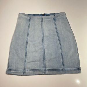Free People Jean Skirt